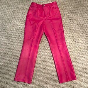 Ladies genuine leather pants